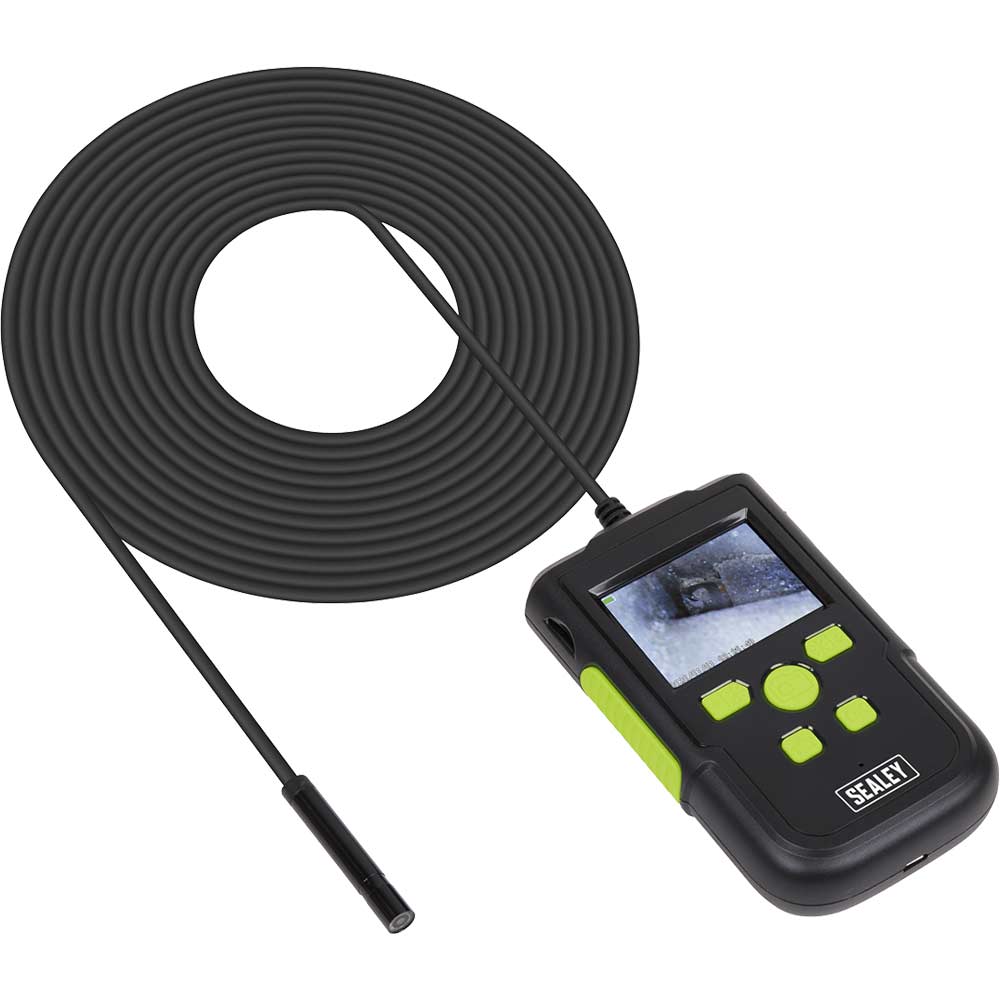 Image of Sealey VS8112 Rechargeable Video Borescope 8mm Inspection Camera