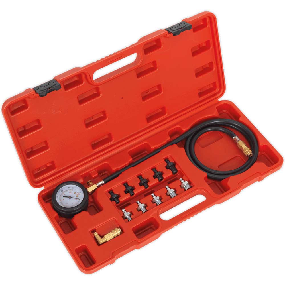 Sealey 12 Piece Oil Pressure Test Kit
