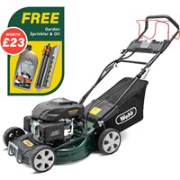 Webb WER460ES Classic Self Propelled Electric Start Petrol Rotary Lawnmower 460mm