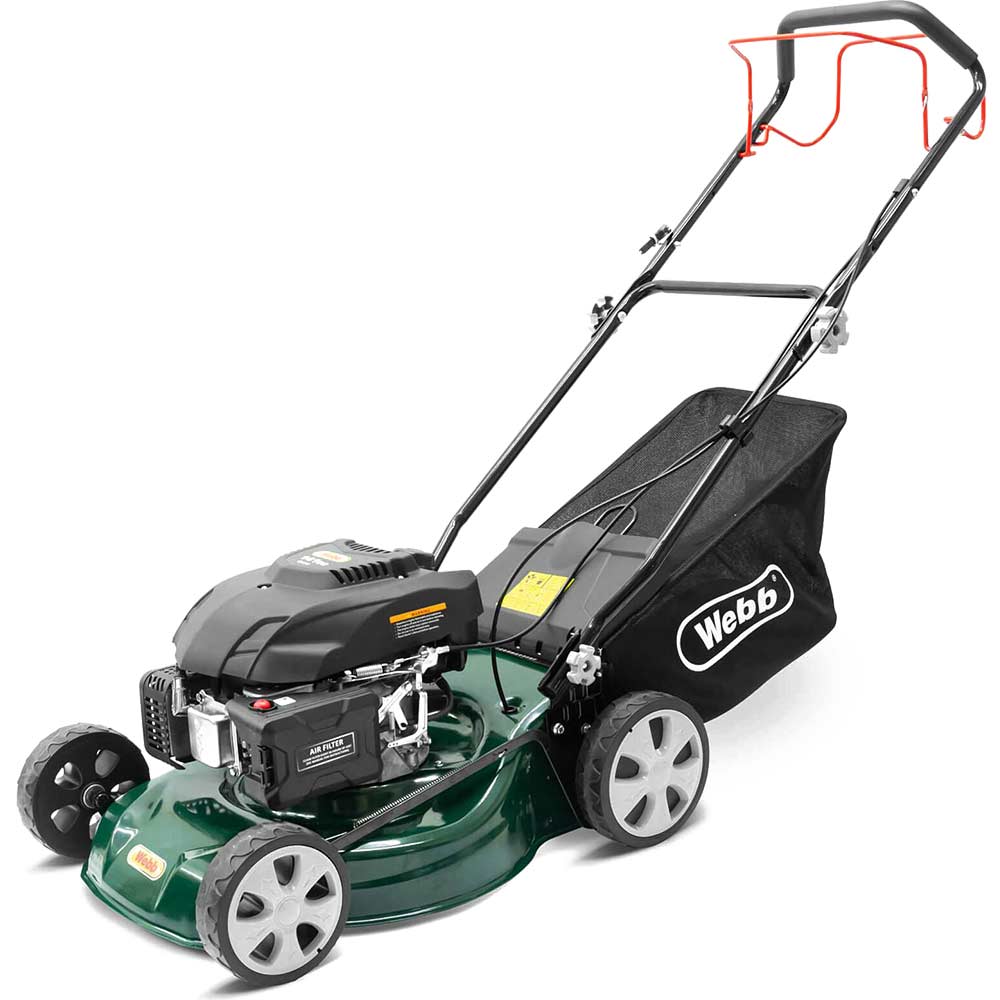 Webb WER460SP Classic Self Propelled Petrol Rotary Lawnmower 460mm FREE Garden Sprinkler & Oil Worth £24