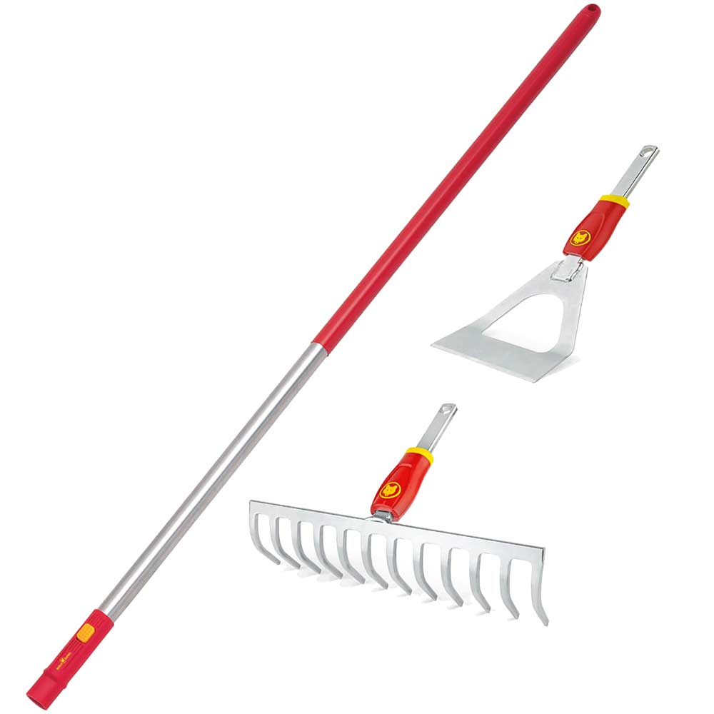 Image of Wolf Garten P512 Multi Change Soil Rake and Dutch Hoe Set