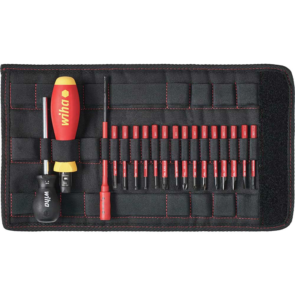 Image of Wiha 19 Piece VDE Insulated Torquevario-S Screwdriver Set 0.8Nm - 5Nm