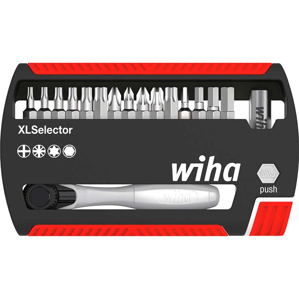 Photos - Screwdriver Wiha XLSelector 17 Piece  Bit and Ratchet Driver Set 36951 