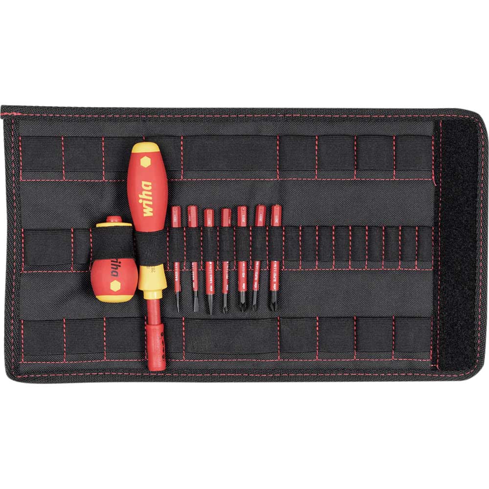Wiha 10 Piece VDE Softfinish Slimvario Screwdriver Set