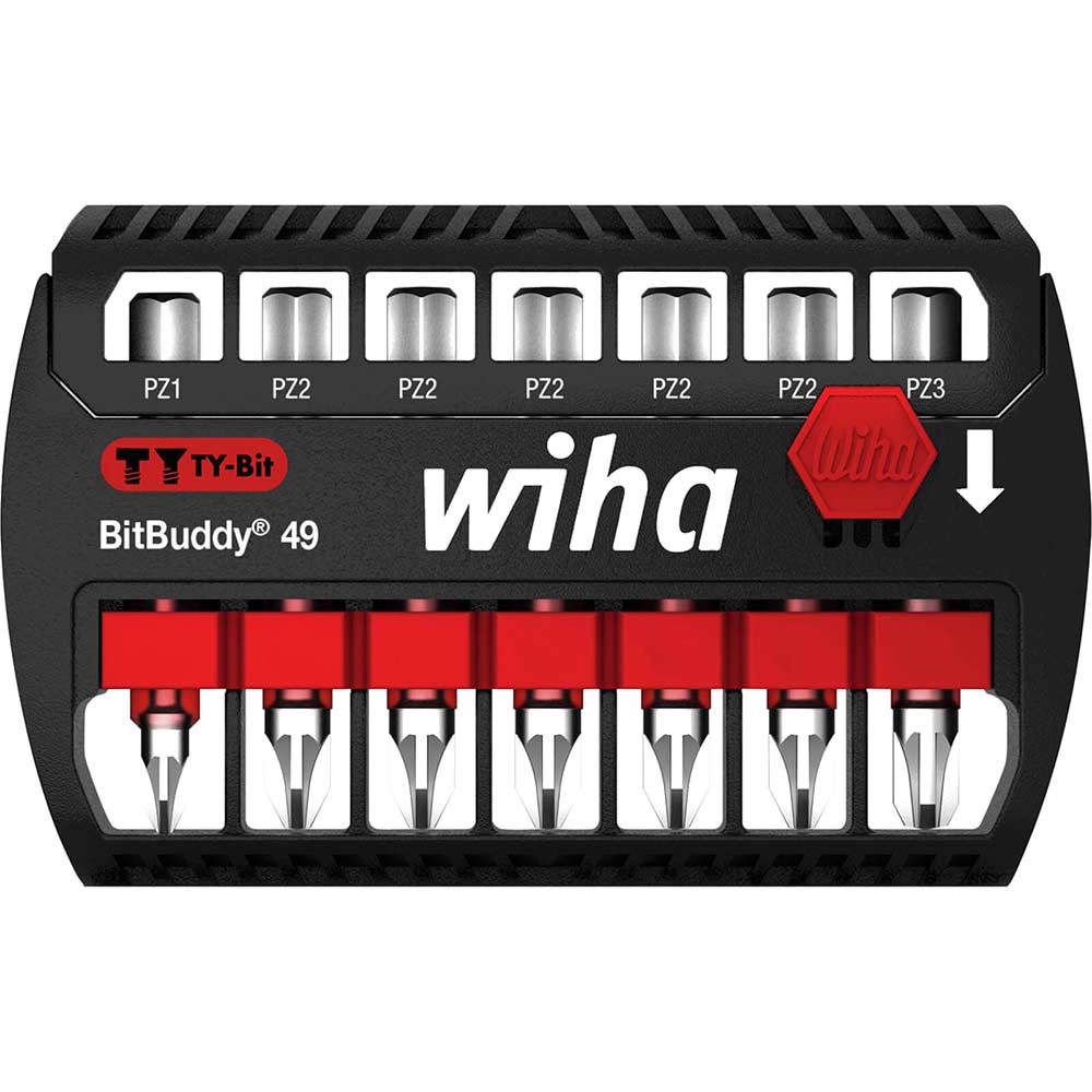 Image of Wiha 7 Piece Bit Buddy Screwdriver Bit Set