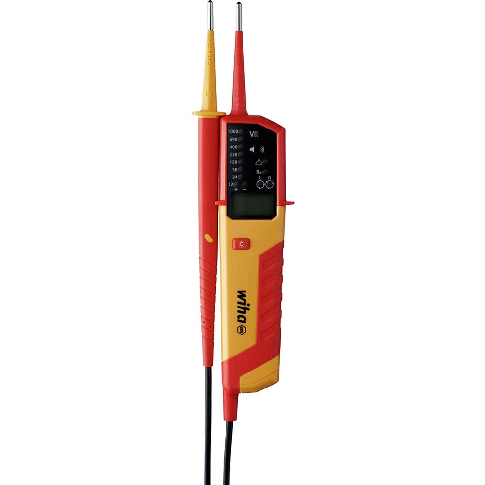 Image of Wiha Emobility Voltage And Continuity Tester 12-1000 V AC