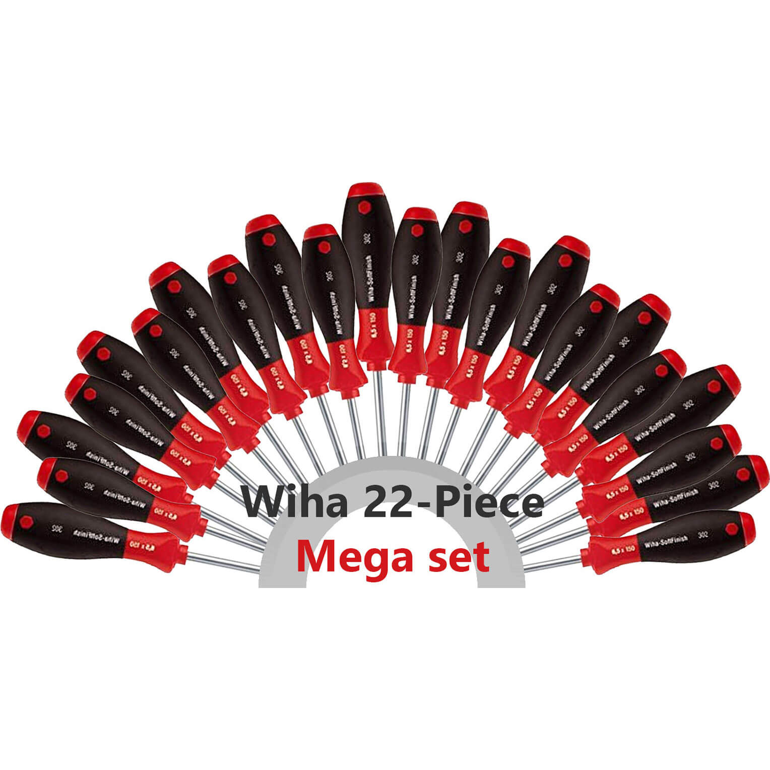 Wiha 21 Piece MEGA Soft Grip Screwdriver Set