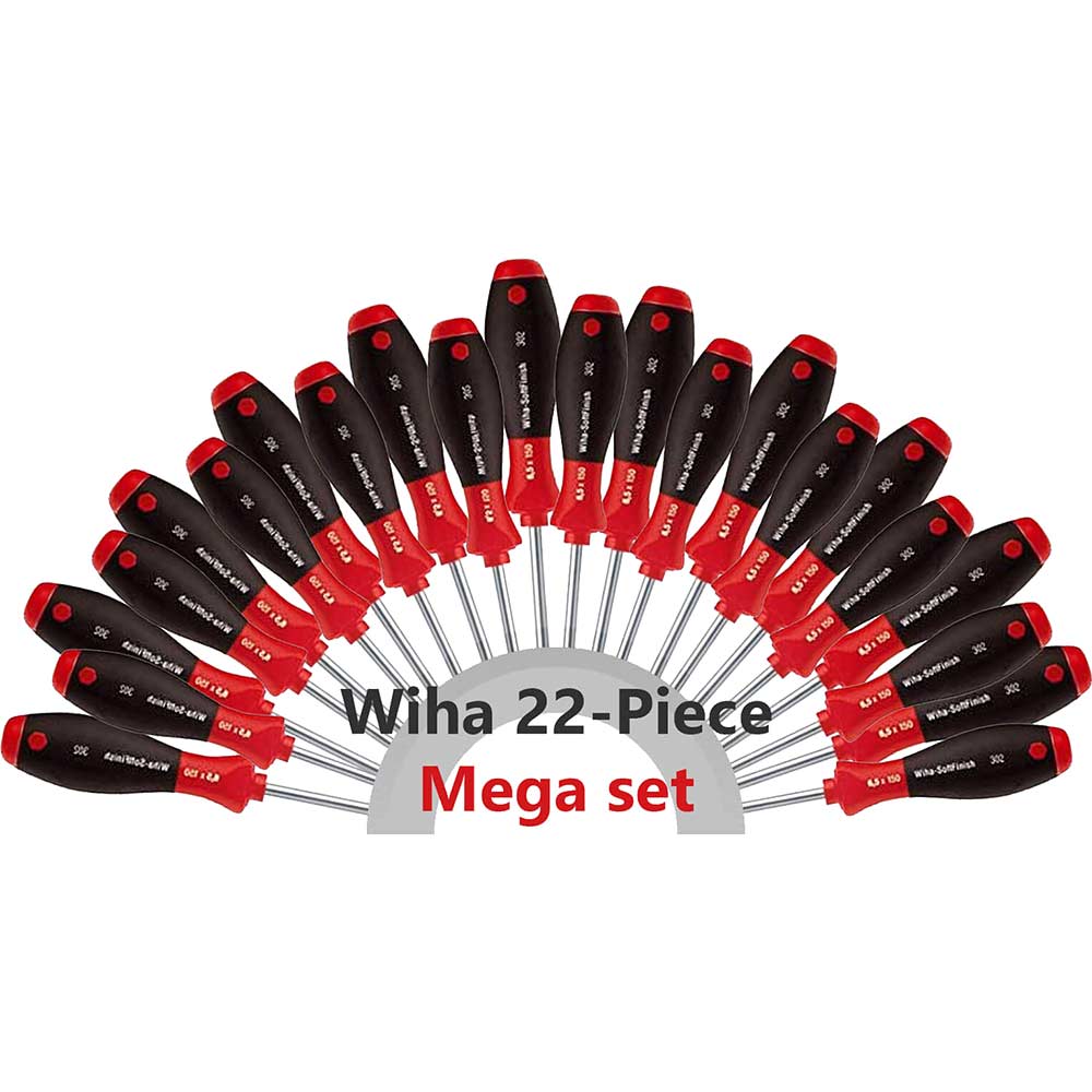 Image of Wiha 21 Piece MEGA Soft Grip Screwdriver Set