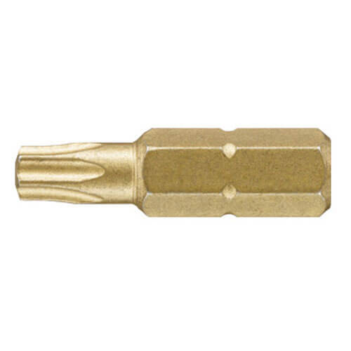 Wiha Gold Torx Screwdriver Bits T15 25mm Pack of 3