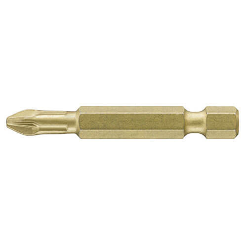 Image of Wiha Gold Phillips Screwdriver Bits PH2 50mm Pack of 3