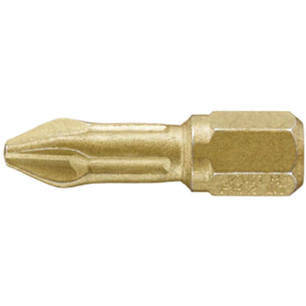 Image of Wiha Gold Pozi Screwdriver Bits PZ2 25mm Pack of 3