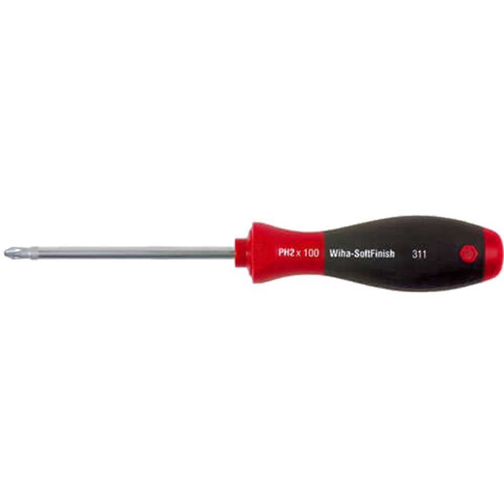 Image of Wiha 311 Series Soft Grip Phillips Screwdriver PH2 100mm