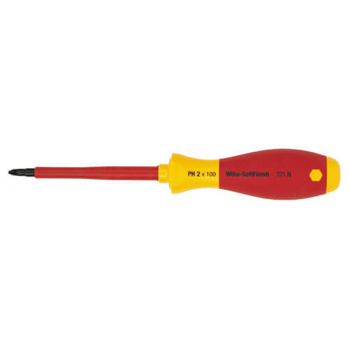 Image of Wiha 321N Series VDE Insulated Phillips Screwdriver PH3 150mm