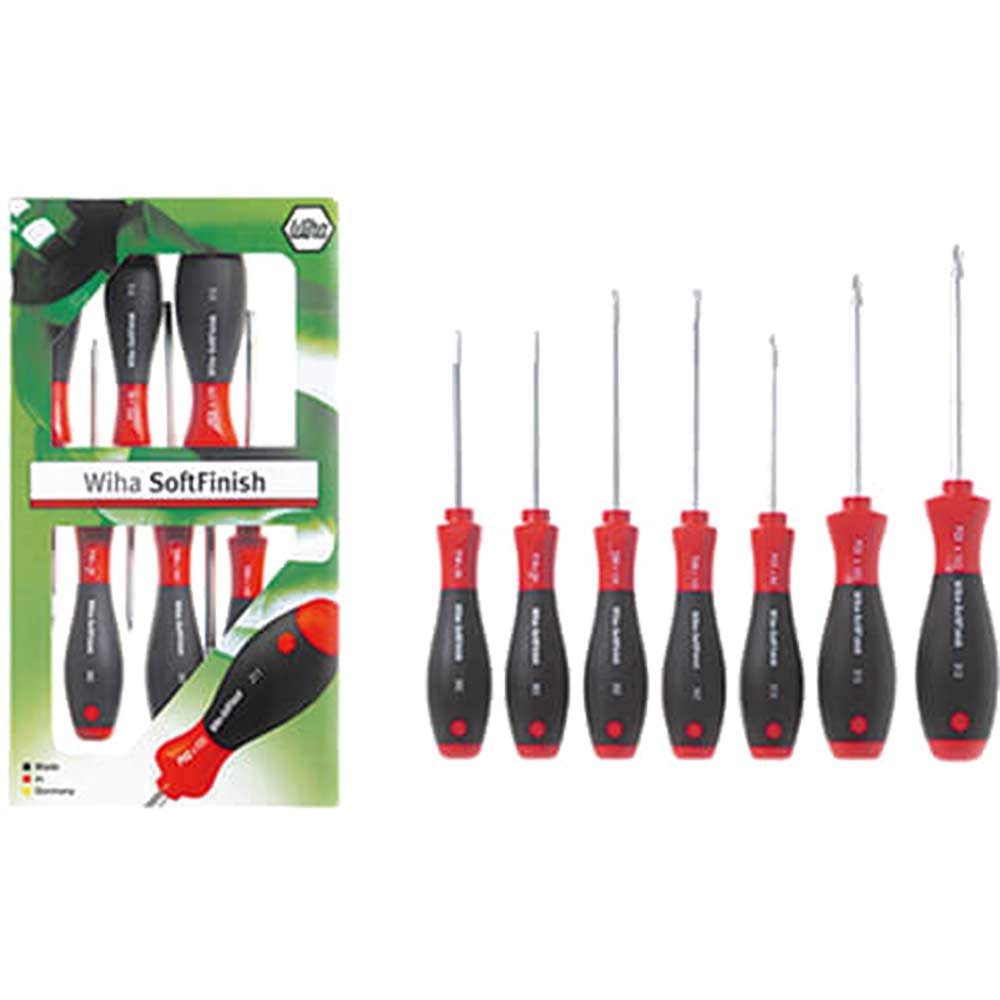 Photos - Screwdriver Wiha 7 Piece Slotted and Pozi  Set 