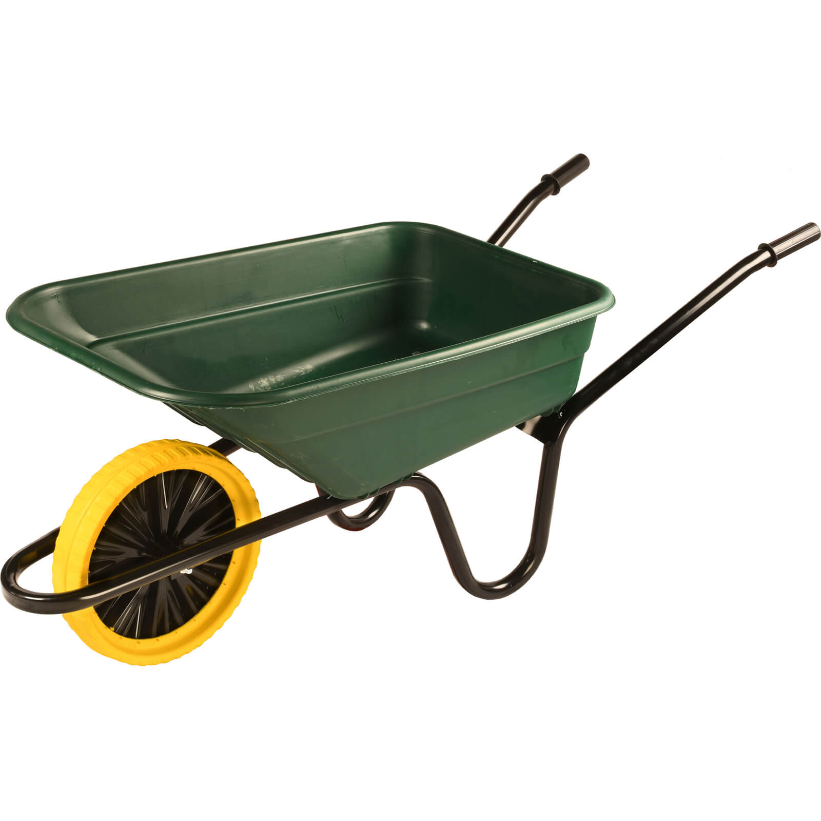 Image of Walsall The Shire Multi Purpose Puncture Proof Wheelbarrow 90l Green