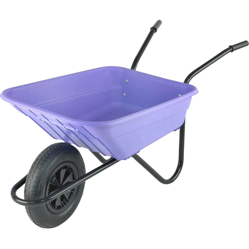 Image of Walsall The Shire Multi Purpose Wheelbarrow 90l Lilac