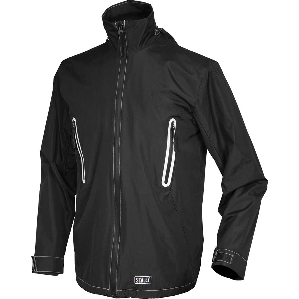 Sealey 5v Heated Rain Jacket No Powerbank Black M