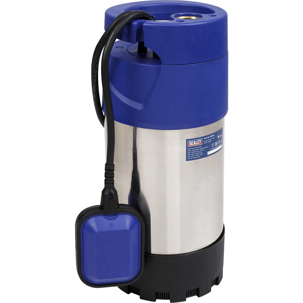 Sealey WPS92A Stainless Steel Submersible Clean Water Pump 240v