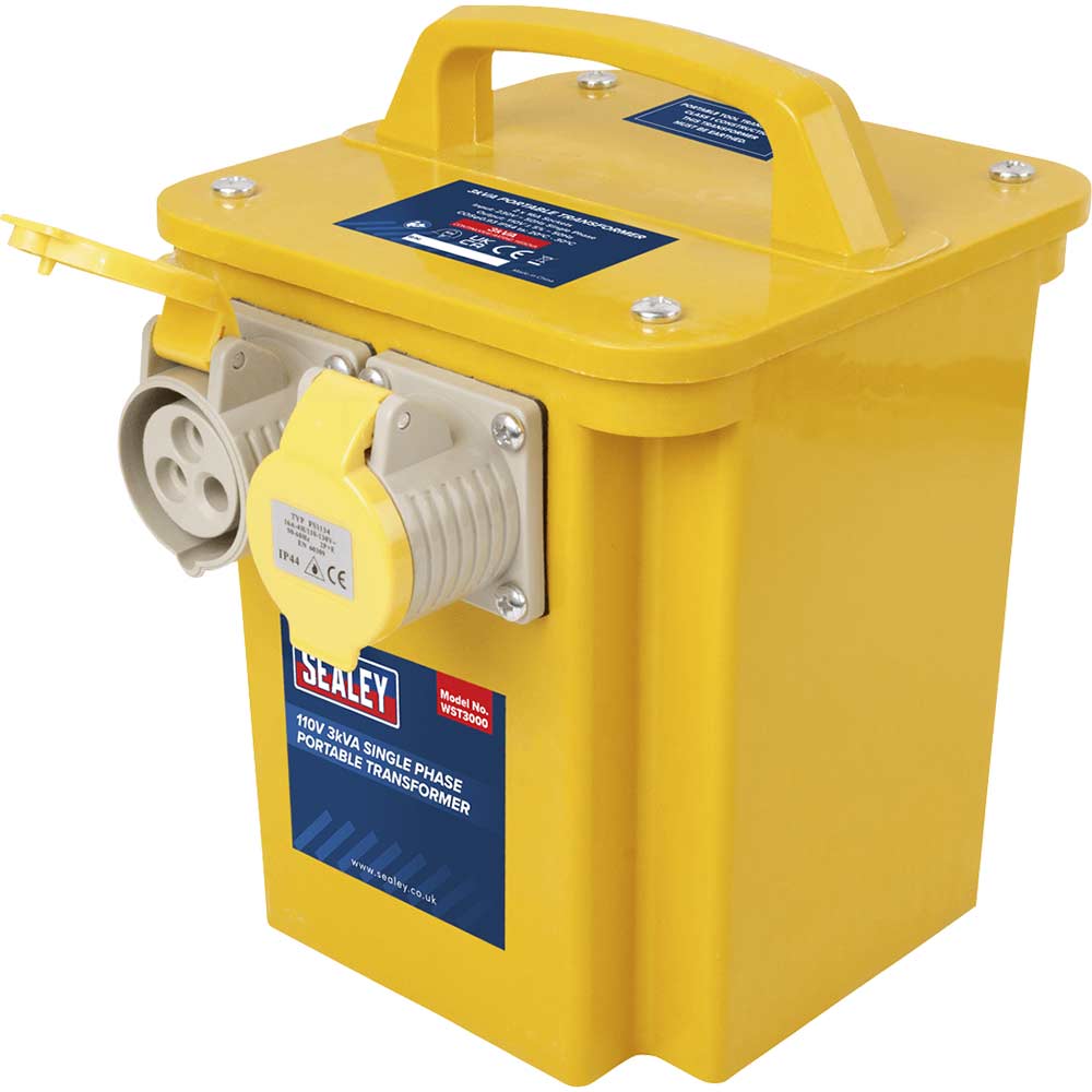 Sealey Portable Site Transformer 240v to 110v 3Kva 110v