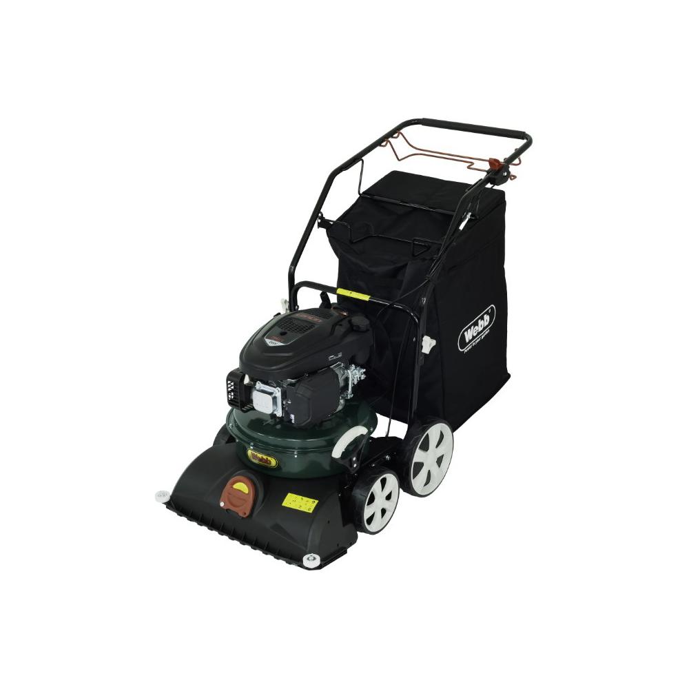 Webb WEWBVAC Petrol Walk Behind Garden Leaf Vacuum FREE Safety Glasses, Gloves & Oil Worth £15