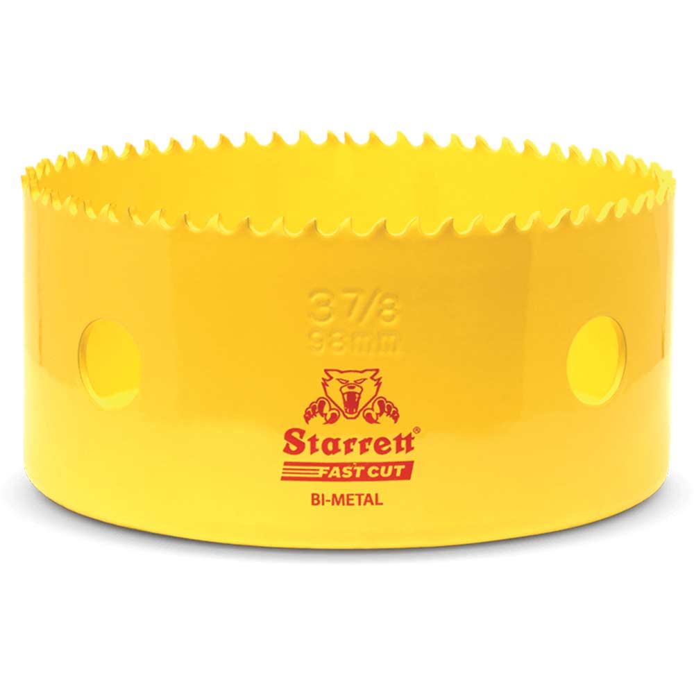 Image of Starrett Fast Cut Bi Metal Hole Saw 98mm