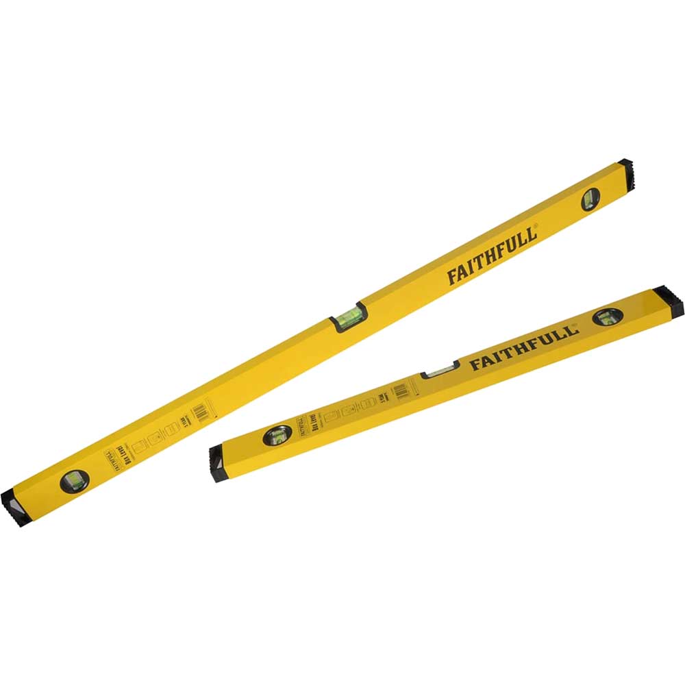 Faithfull 2 Piece Box Section Level Set | Spirit Levels
