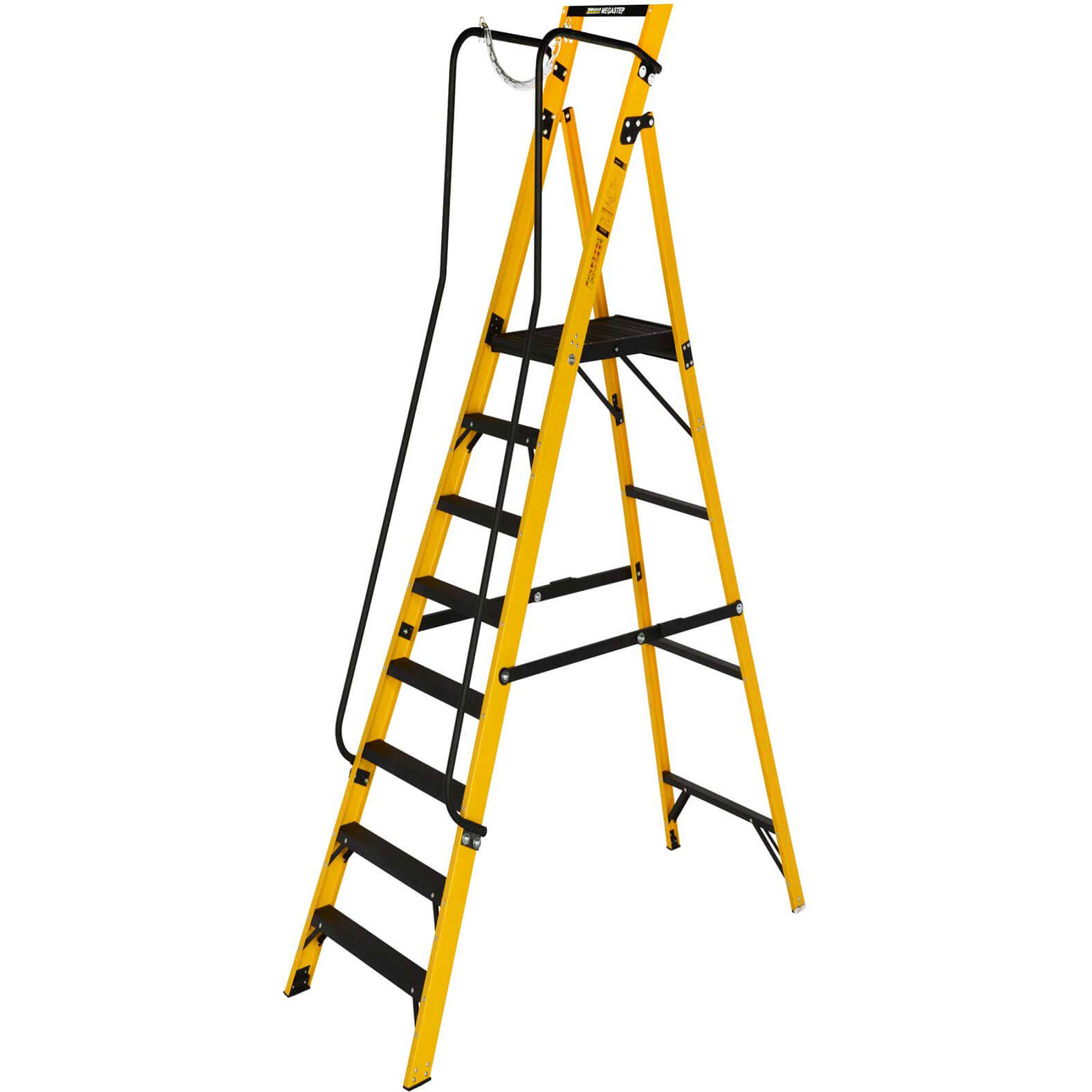 Image of Werner MEGASTEP Fibreglass Step Ladder 8
