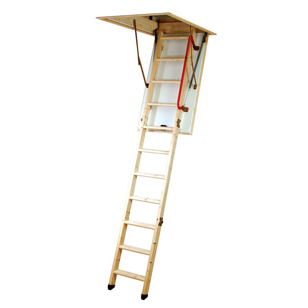 Photos - Ladder Werner TIMBERLINE 3 Section Loft  and Hatch 2.8m 34535000 