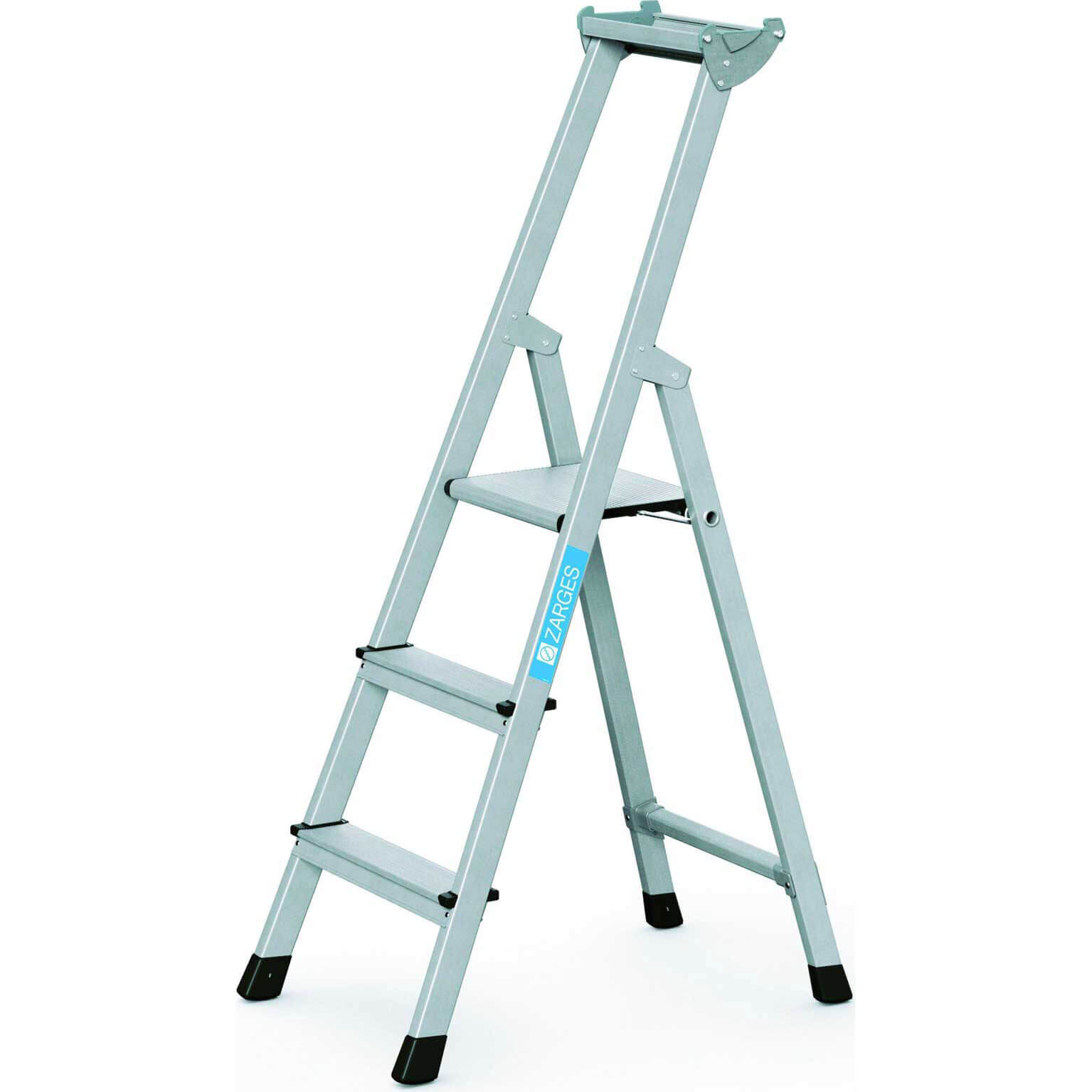 Image of Zarges Anodised Trade Platform Step Ladder 3