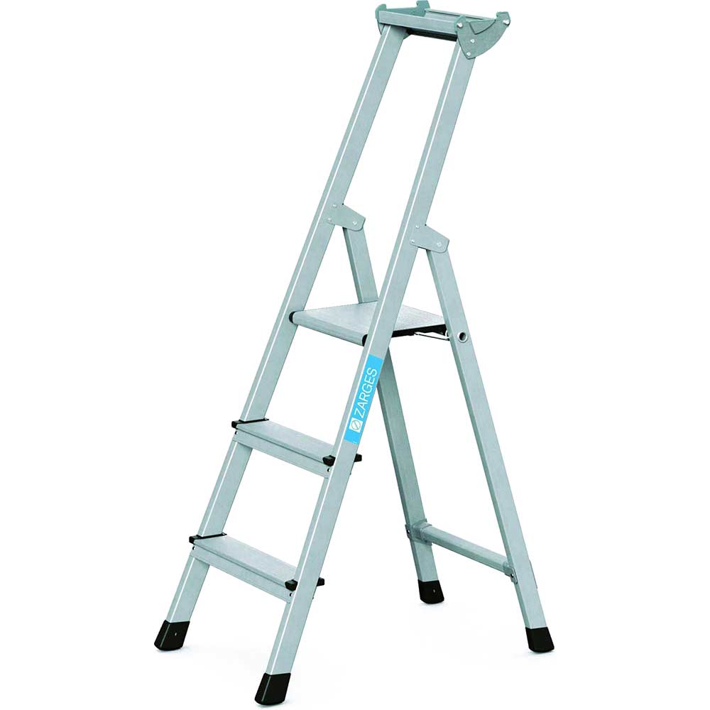 Zarges Anodised Trade Platform Step Ladder 3