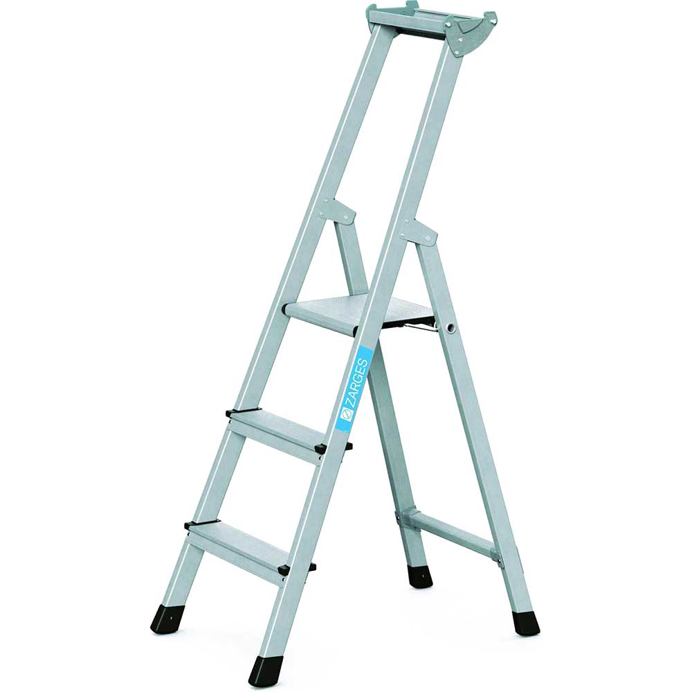 Image of Zarges Anodised Trade Platform Step Ladder 3