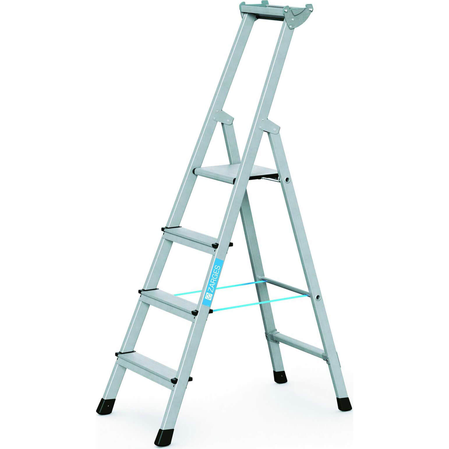 Image of Zarges Anodised Trade Platform Step Ladder 4
