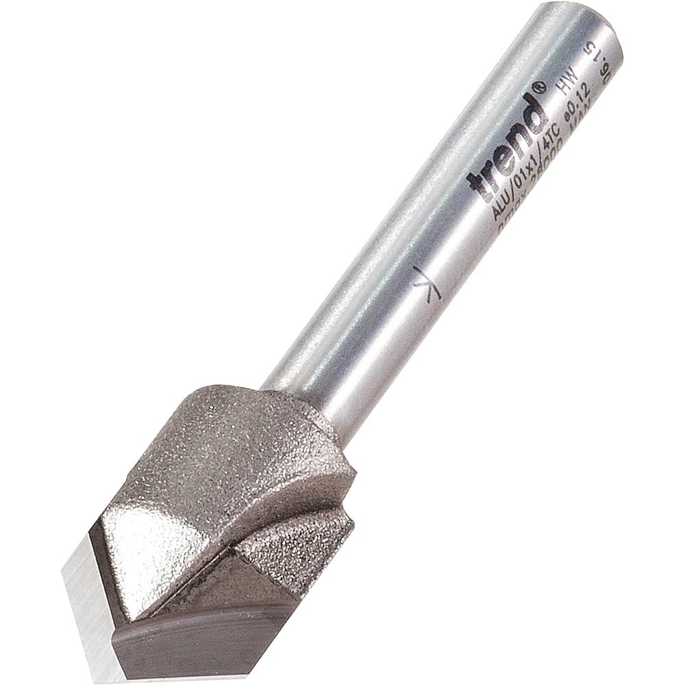 Image of Trend Alucobond V Groove Router Cutter 13mm 10mm 1/4"