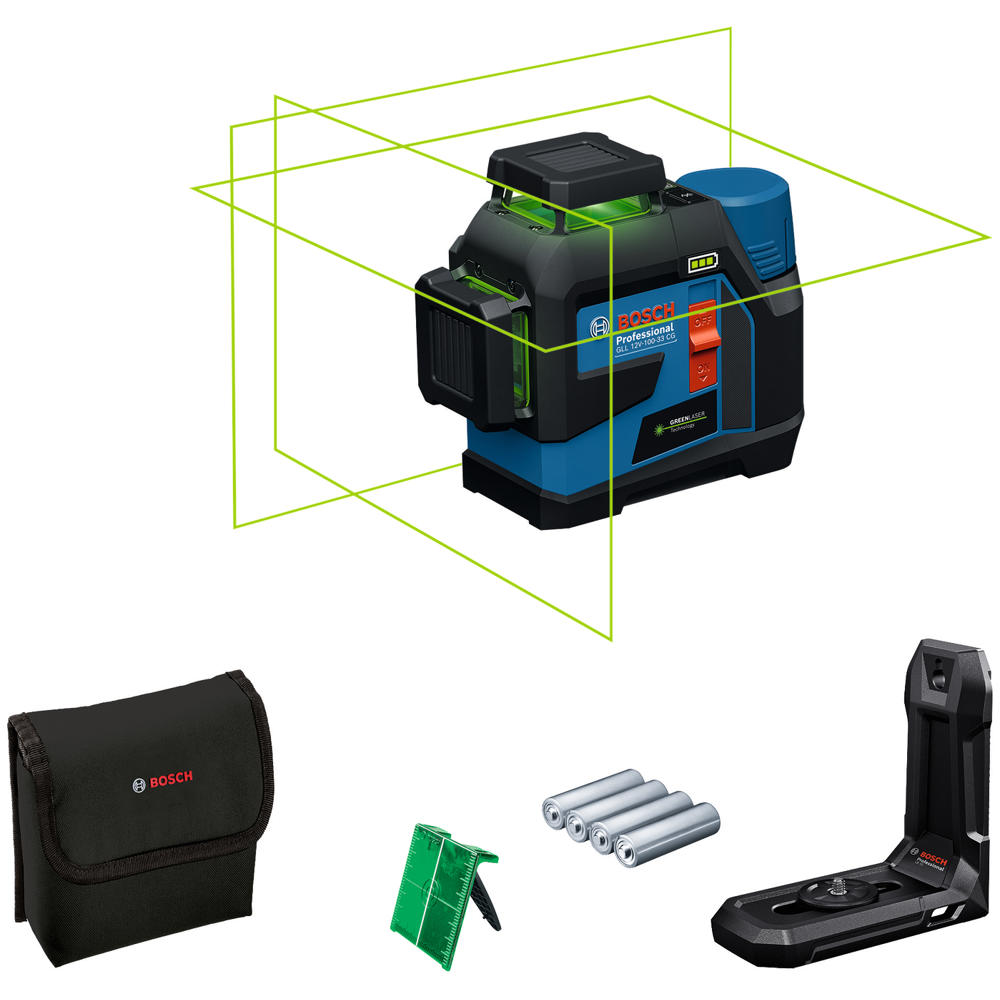 Image of Bosch GLL 12V-100-33 CG 12v Cordless 360 Deg Line Laser Level No Batteries No Battery Charger No Case