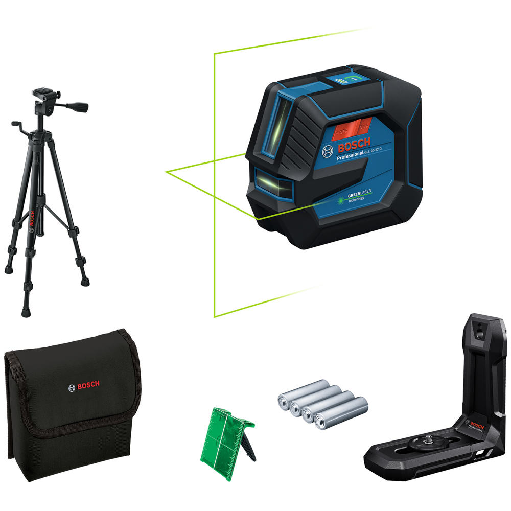 Bosch GLL 20-22 G Professional Line Laser Level and Tripod Set No Batteries No Battery Charger No Case