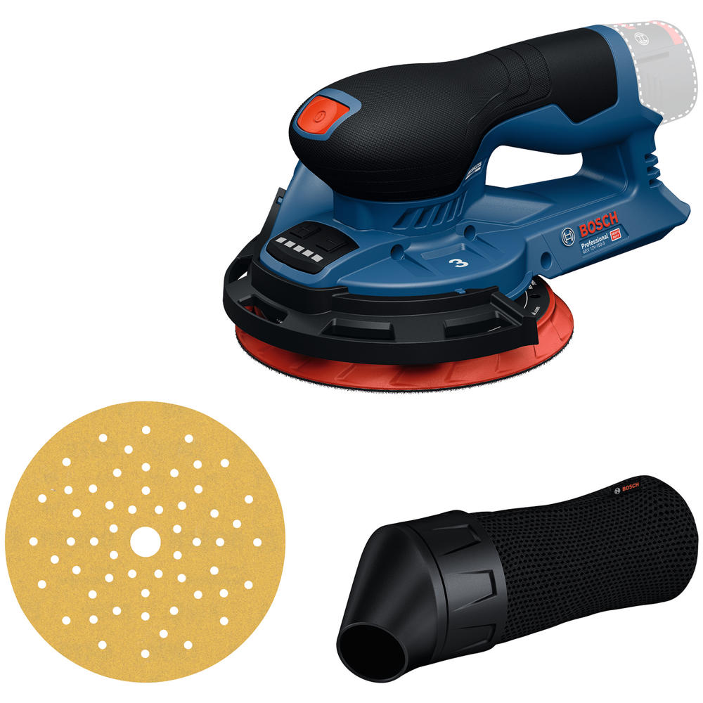 Image of Bosch GEX 12V-150-3 12v Cordless Random Orbital Sander 150mm No Batteries No Charger No Case
