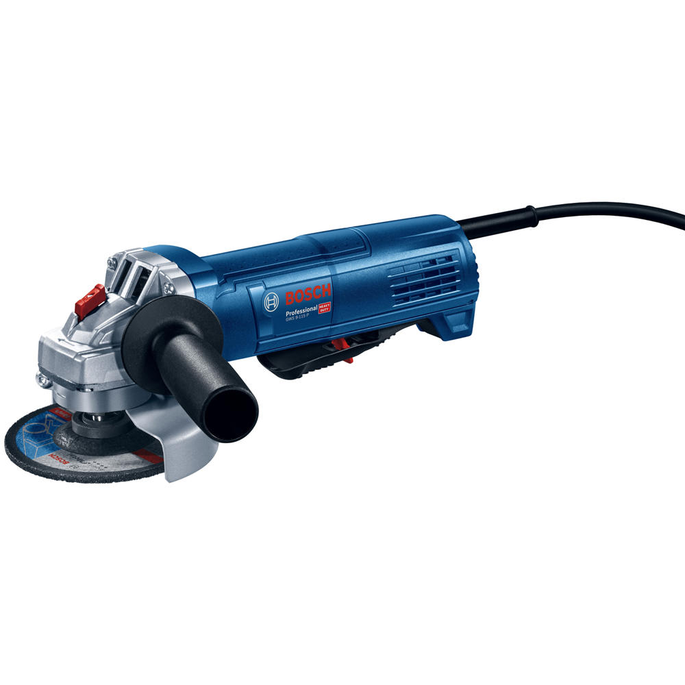 Image of Bosch GWS 9-115 P Paddle Switch Angle Grinder 115mm 110v