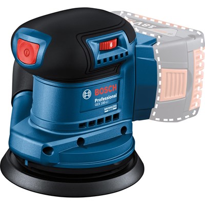 Bosch GEX 185-LI 18v Cordless Random Orbit Sander 125mm