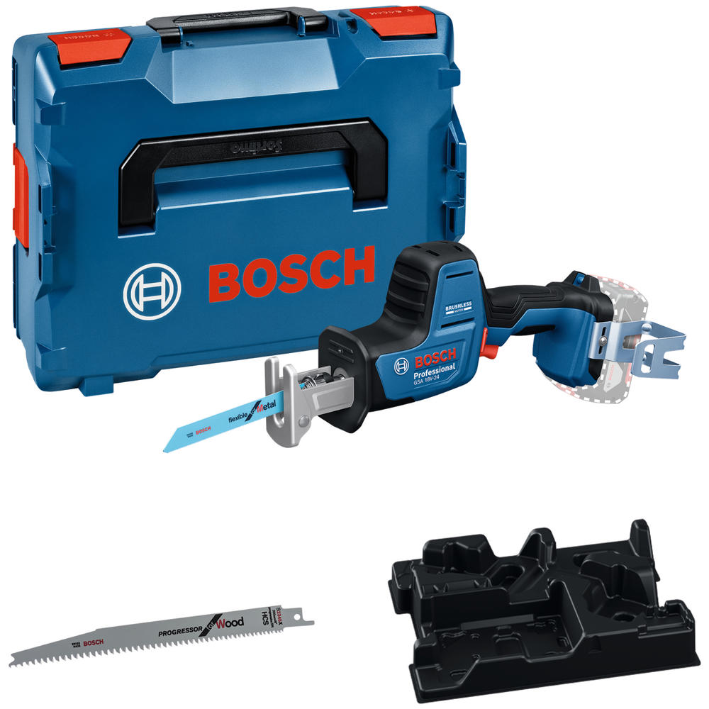 Image of Bosch GSA 18V-24 18v Cordless One Handed Reciprocating Saw No Batteries No Charger Case