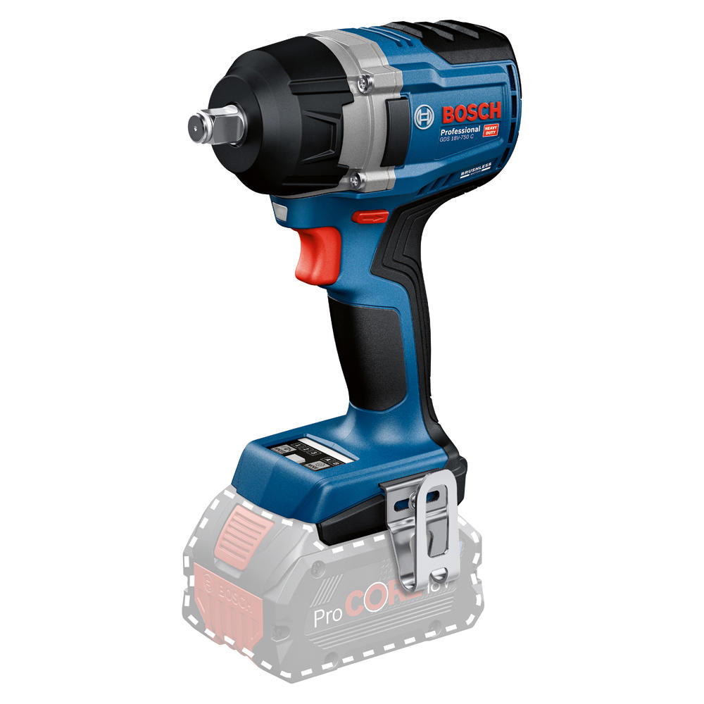 Image of Bosch GDS 18V-750 C Cordless 1/2" Drive Impact Wrench No Batteries No Battery Charger No Case