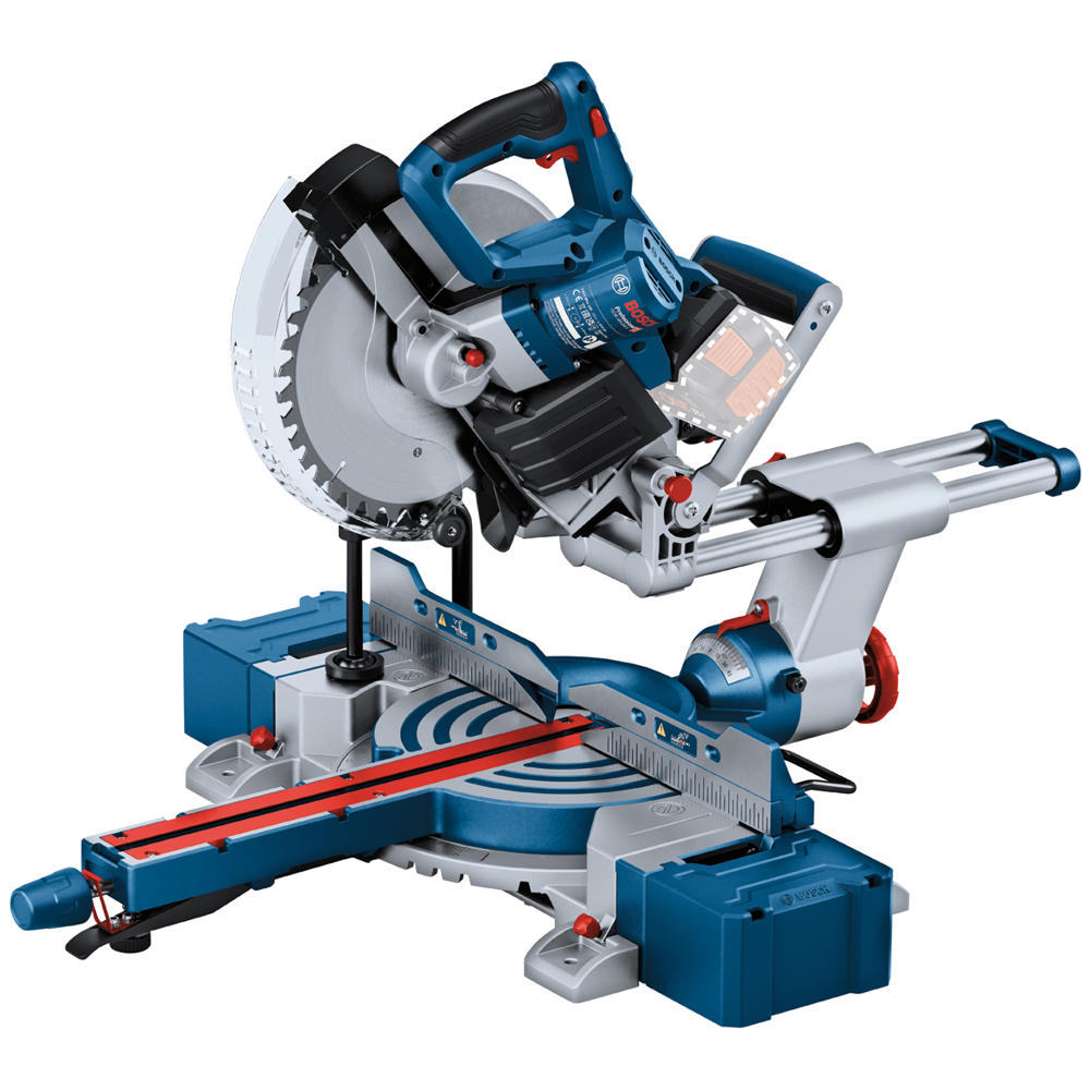 Image of Bosch GCM 18V-254 D BITURBO 18v Cordless Brushless Mitre Saw 254mm No Batteries No Charger No Case