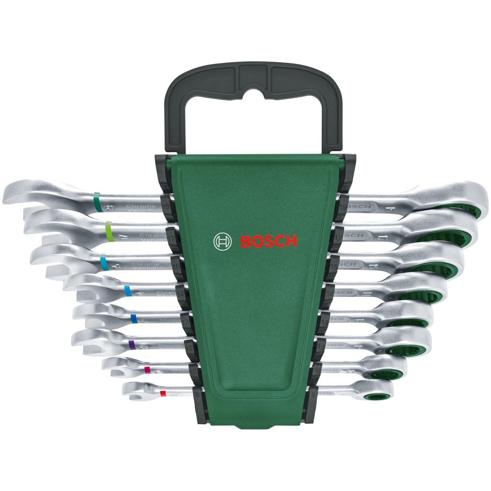 Bosch 8 Piece Ratchet Combination Spanner Set