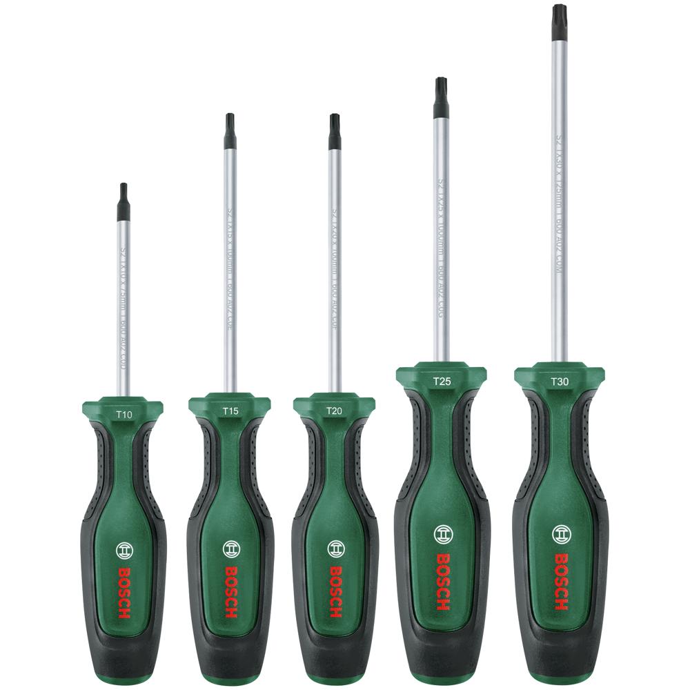 Bosch 5 Piece Torx Screwdriver Set