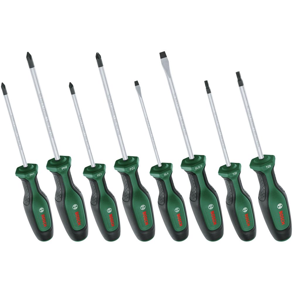 Bosch 8 Piece Screwdriver Set