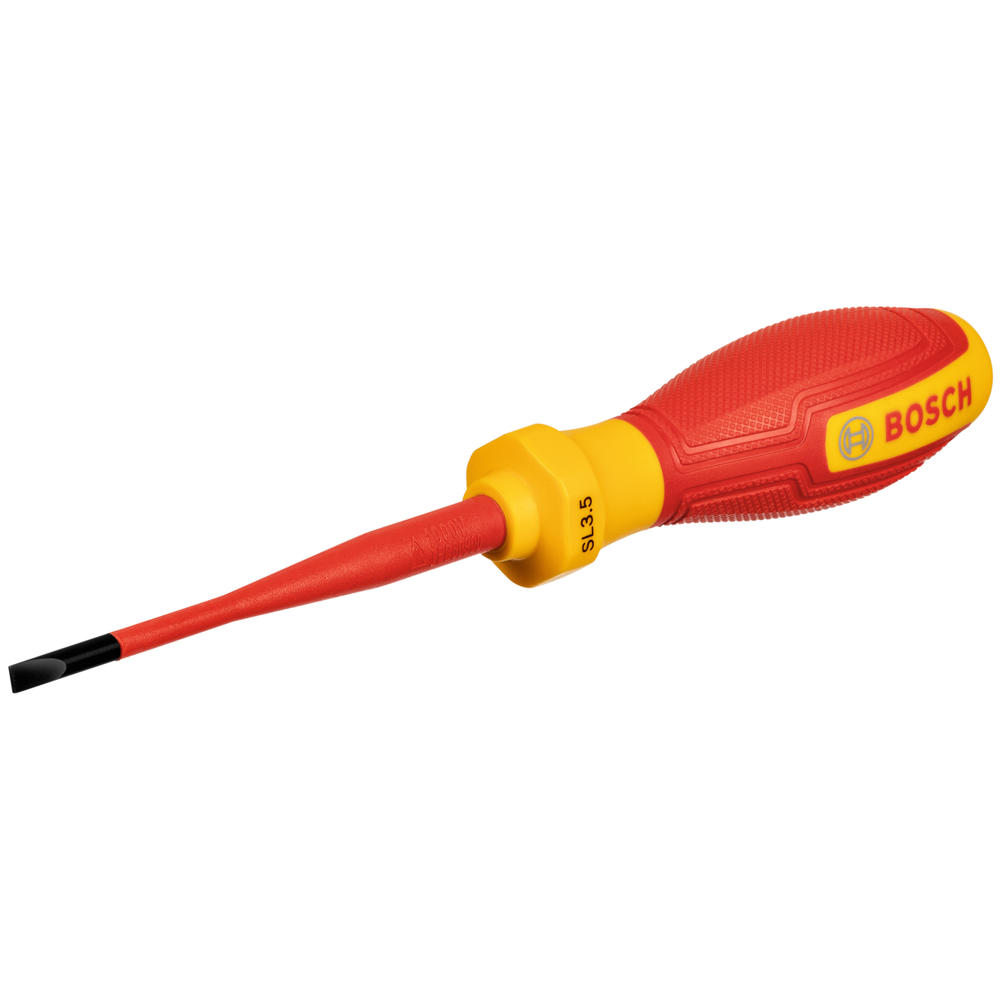 Image of Bosch Professional VDE Insulated Slotted Screwdriver 3.5mm 75mm