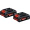 Bosch Expert PRO BLUE EXBA18V-40 18v Cordless Twin Pack Batteries 4ah Bosch Expert PRO BLUE EXBA18V-40 18v Cordless Twin Pack Batteries 4ah