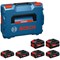 Bosch Expert PRO BLUE 18v Cordless EXBA 4 4ah and 2 8ah Battery Set Bosch Expert PRO BLUE 18v Cordless EXBA 4 4ah and 2 8ah Battery Set