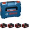Bosch Expert PRO BLUE EXBA18V-55 18v Cordless 4 Li-ion Battery 5.5ah Set Bosch Expert PRO BLUE EXBA18V-55 18v Cordless 4 Li-ion Battery 5.5ah Set