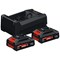 Bosch Expert PRO BLUE 18v Cordless EXBA 2 Battery 4ah and Charger Set 