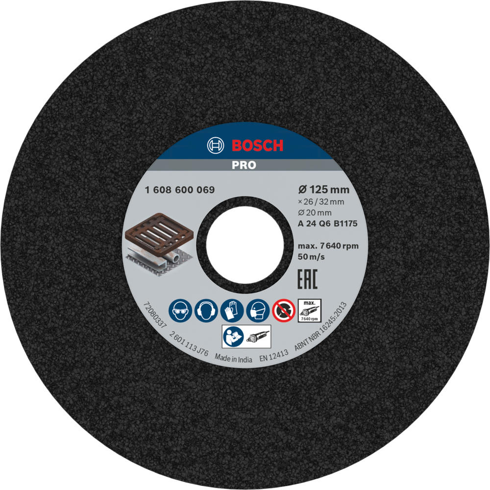 Bosch PRO Straight Grinder Wheel 125mm